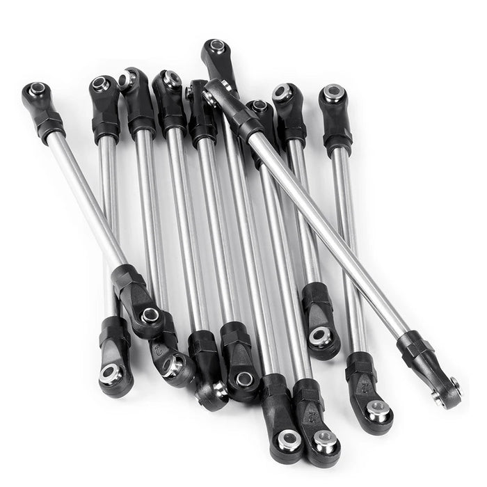 10PCS Linkage Link Rod for Axial SCX10 II UMG10 1/10 (RVS)
