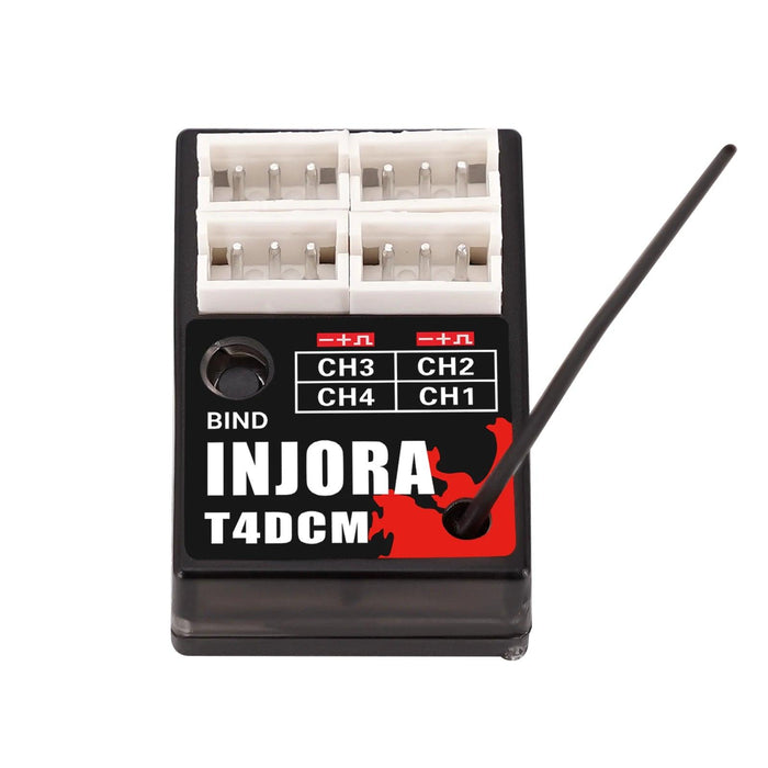 INJORA 4CH T4DCM Compact Receiver for INJORA Transmitter T6DC T6DCG T6M