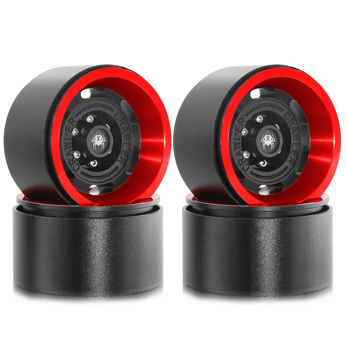 4PCS 1.9" 53x32mm 1/10 Crawler Beadlock Wheels (Metal)