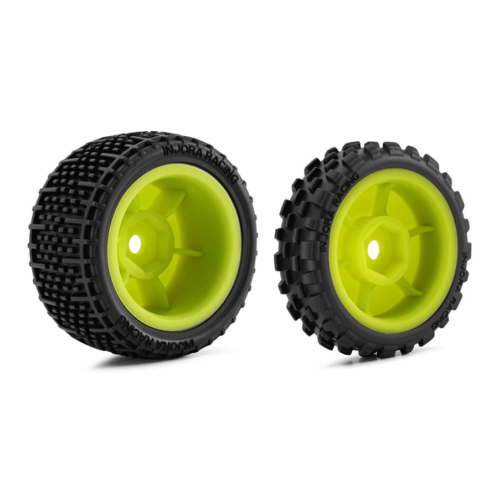 INJORA Pin Buggy Tires & Wheels for Losi Micro-B/T 1/28/24