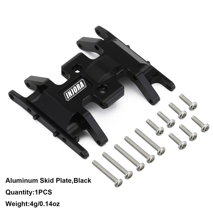 INJORA Skid Plate Transmission Mount for Axial SCX24 1/24 (Brass/Aluminum)