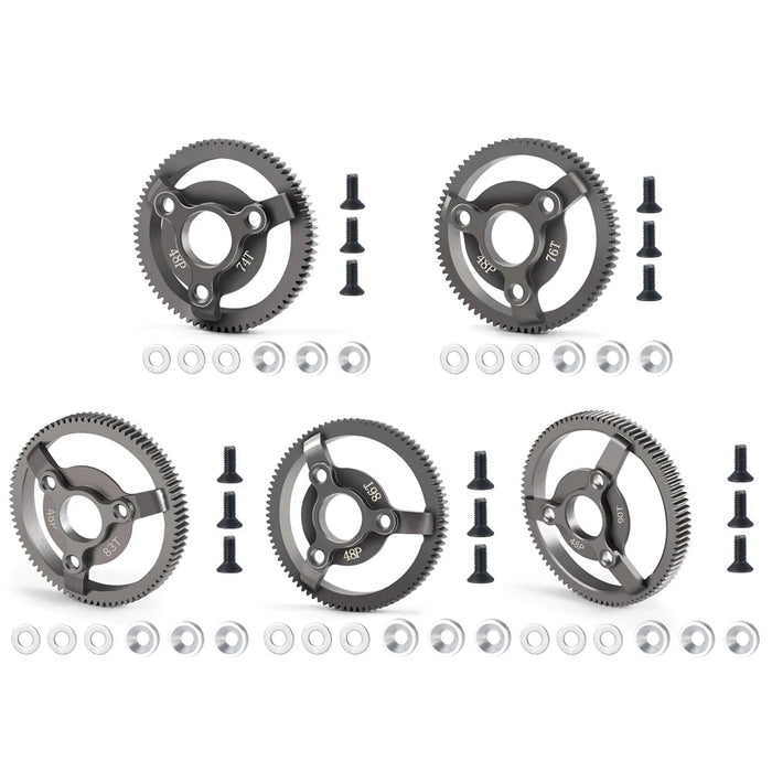 48P 74-90T Stirnrad für Traxxas Slash 2wd 1/10 (Stahl)