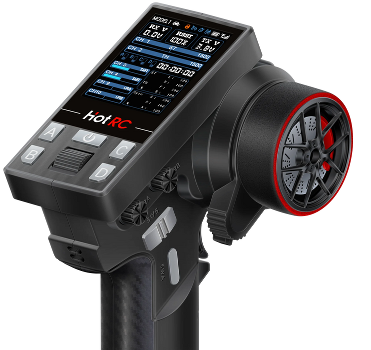 HotRC CT-10B 10Ch 2.4GHz Transmitter w/ F10-A Receiver