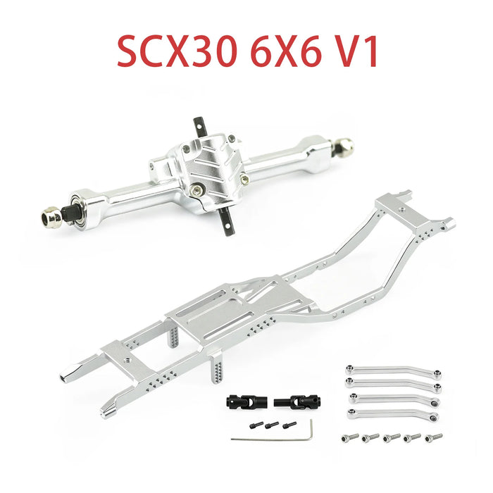 Upgrades 6X6 Chassis Set for Stock Axial SCX30 1/30