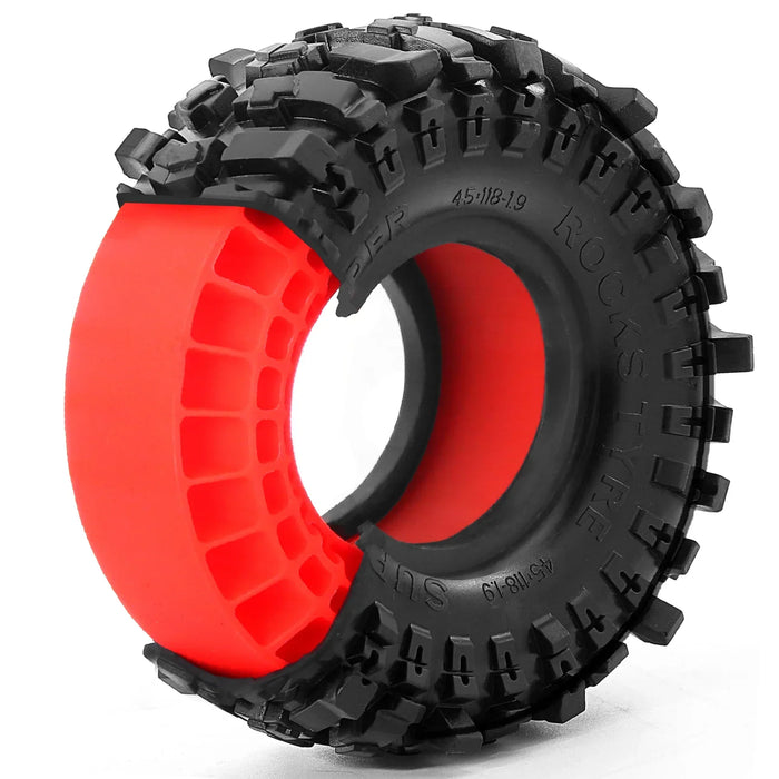 4PCS 1.9" 118x45mm 1/10 Crawler Tires (Rubber)