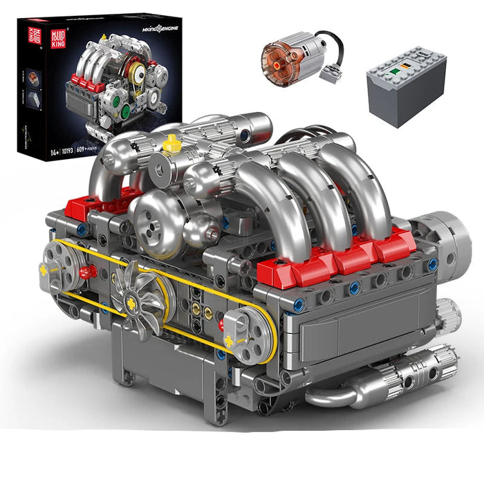 Mould King 10193 Boxer-Motor Bausteine (609 Stück)