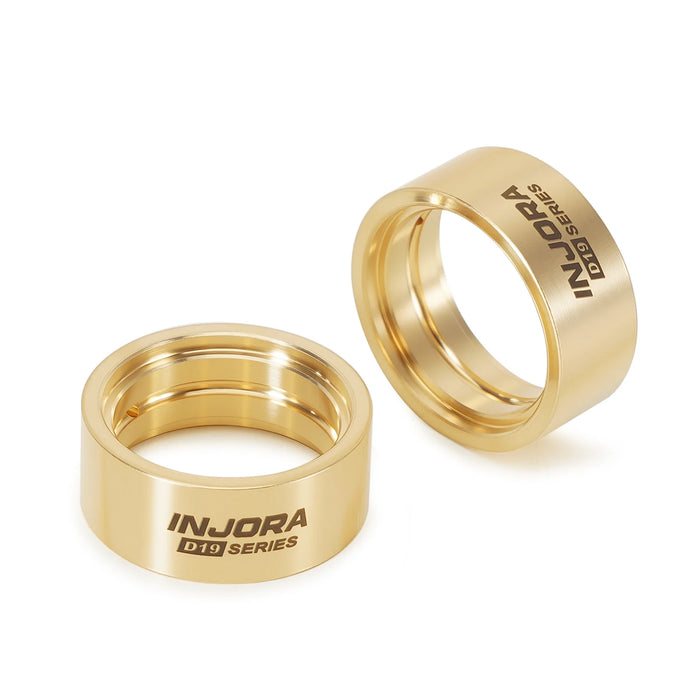 INJORA 2/4PCS D19 Wheels 10.1g Inner Clamp Rings (Messing)