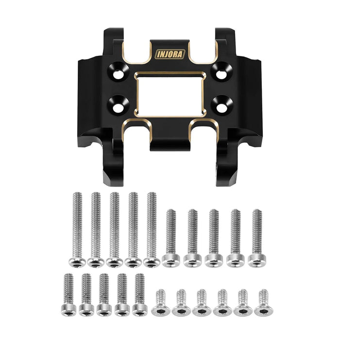 INJORA Skid Plate Steering Links Diff Covers Outer Portals for Redcat Ascent-18 1/18 (Brass)