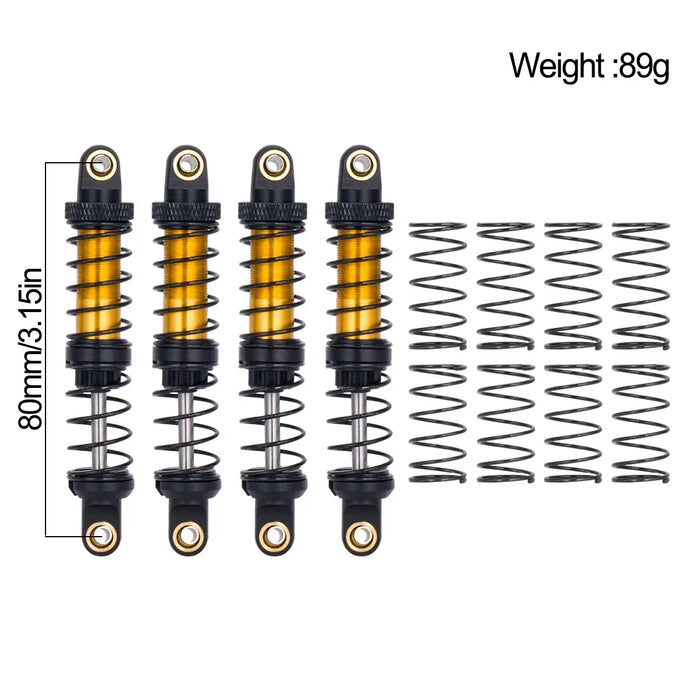 70mm-120mm Shock Absorber for Axial, Traxxas 1/10 (RVS)