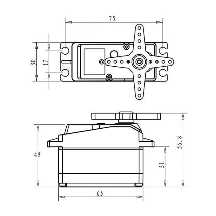 DSServo 150Kg Couple Élevé Servo Numérique Étanche