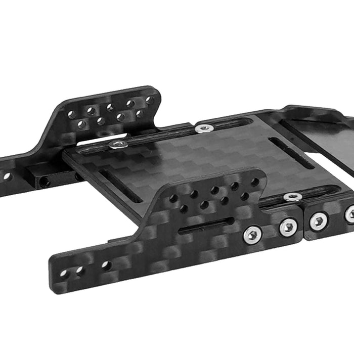 INJORA Kit de cadre châssis universel LCG pour Axial SCX24 1/24 (Koolstofvezel)