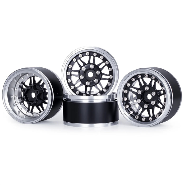 Fimonda 4PCS 1.9" 55.5x29.6mm Beadlock Wheel Crawler Rims 1/10