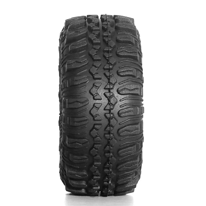 4PCS 1.0" 57x25mm 1/18 1/24 Crawler Beadlock Wheels Set (Metal, Rubber)