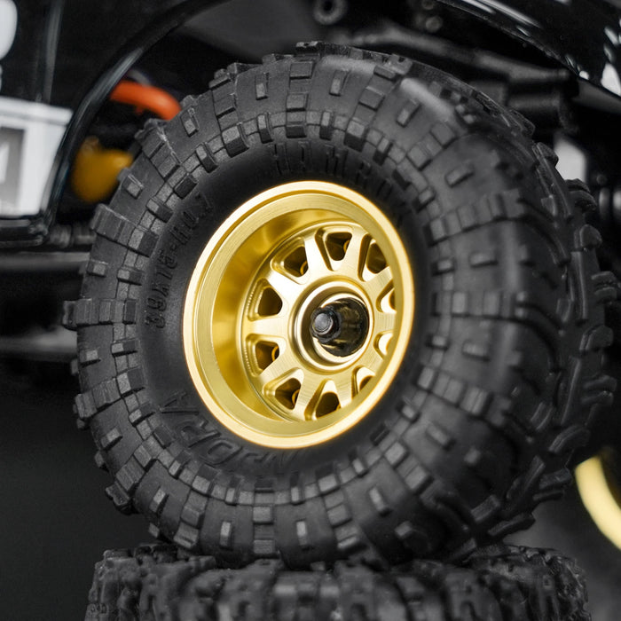 INJORA 4PCS D19 0.7" 19x10.8mm Beadlock Crawler Wheels