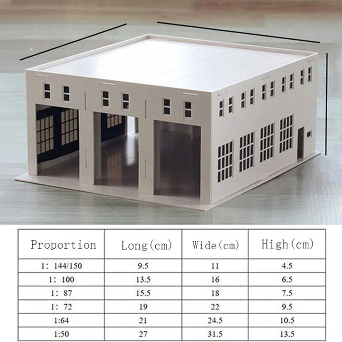 Train Engine House Model (3 Stall) 1/87 HO