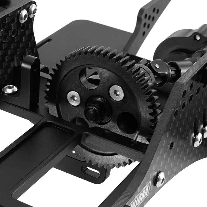 Front Mounted Transmission LCG Carbon Fiber Chassis Kit 1/10 Crawlers (INC-10F)