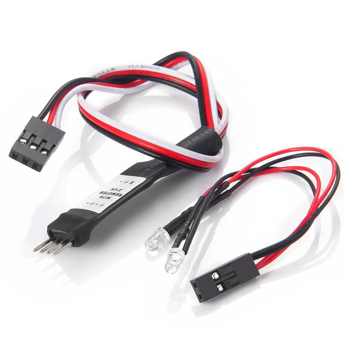 LED-Scheinwerfer mit Schaltersteuerung für Axial SCX24 1/24