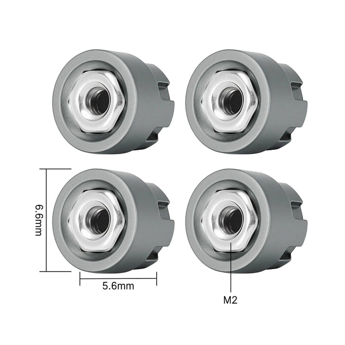 INJORA M2 M2.5 Wheel Lock Nuts with Aluminium Cap 1/24 1/18
