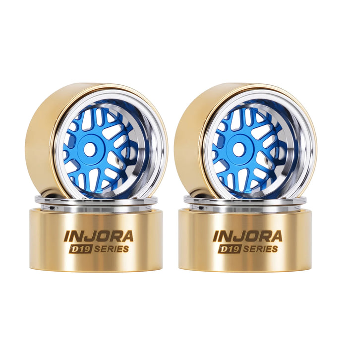 INJORA 4PCS 0.7" 19x10.8mm ModuWheel Wheels Rims 1/30