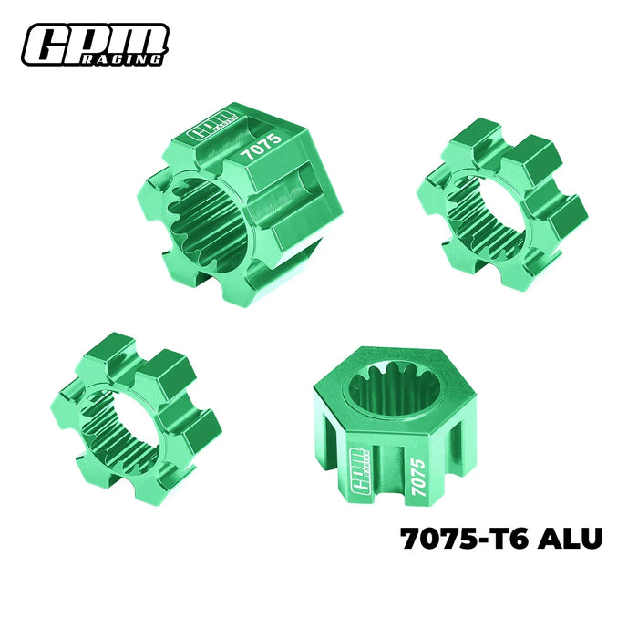 GPM 24mm Wheel Hex Hubs for Traxxas Funco 1/6 (Alu)