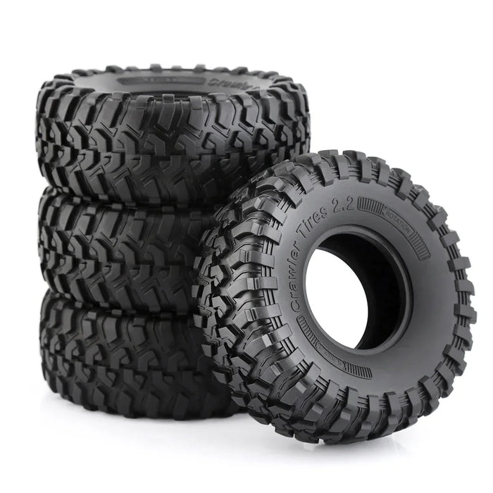 4PCS 2.2" 130x50mm 1/10 Crawler Tires (Rubber)