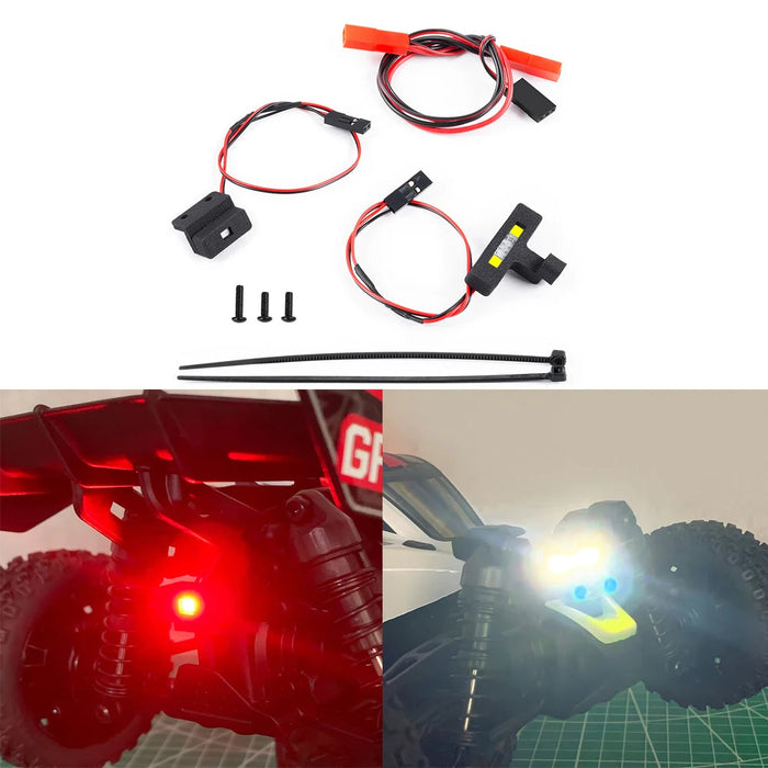 Front & Rear LED Headlight & Taillight for Arrma Typhon Grom 1/18