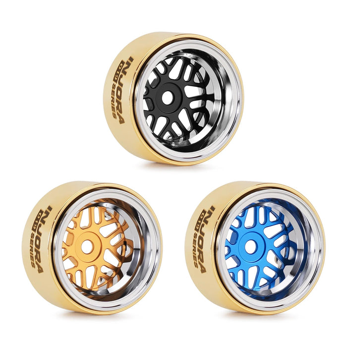INJORA 4PCS 0.7" 19x10.8mm ModuWheel Wheels Rims 1/30