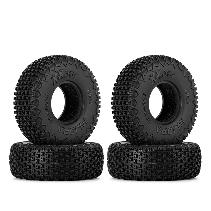 4PCS 40x14mm 0.7" XHX Pin Tires for Axial SCX30 1/30