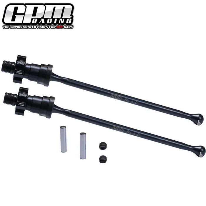 GPM F/R Driveshaft & Hex for Traxxas Funco 1/6 (Staal Alu)