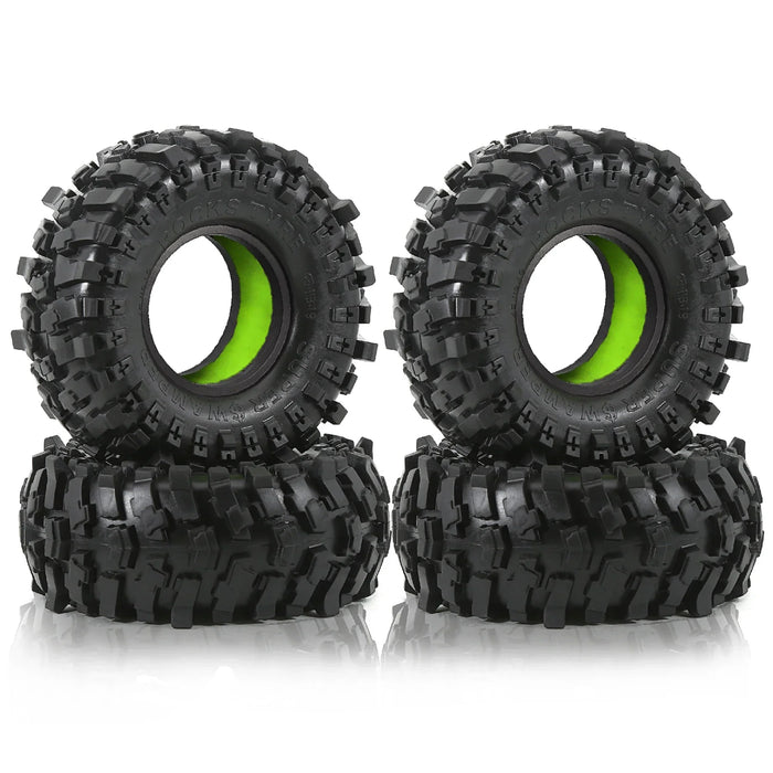 4PCS 1.9" 118x45mm 1/10 Crawler Tires (Rubber)
