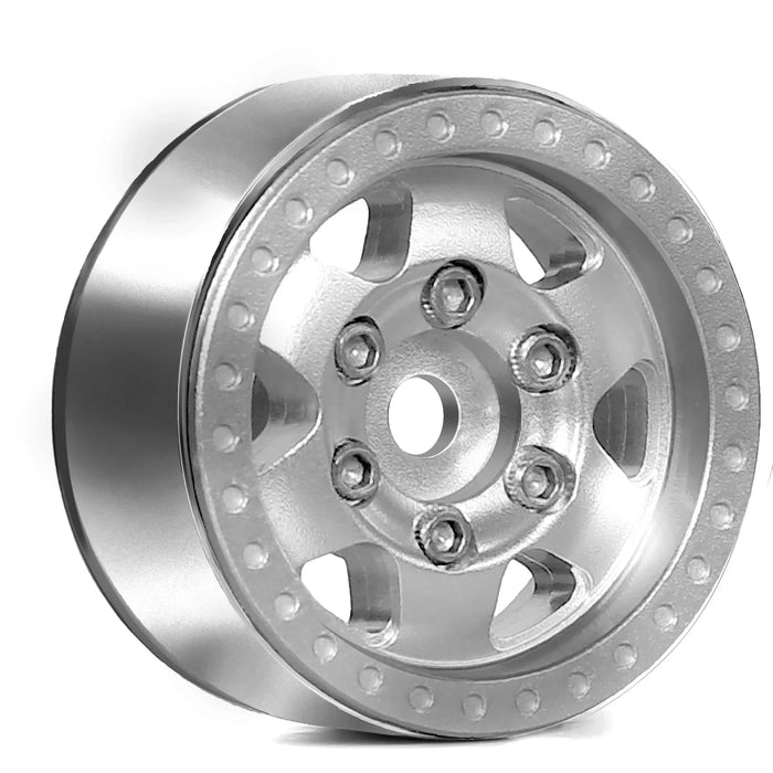 4PCS 1.0" 28x13mm 1/18 1/24 Crawler Beadlock Wheels Set (Metal)