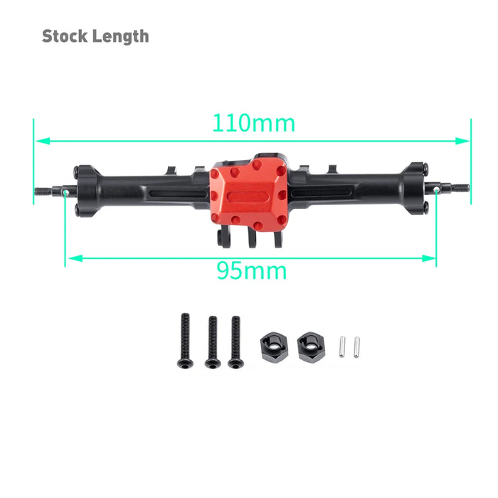 Extended / Stock Front Rear Complete Axle for Traxxas TRX-4M 1/18 (Alu)
