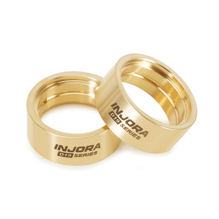 INJORA 2/4PCS D19 Wheels 10.1g Inner Clamp Rings (Messing)