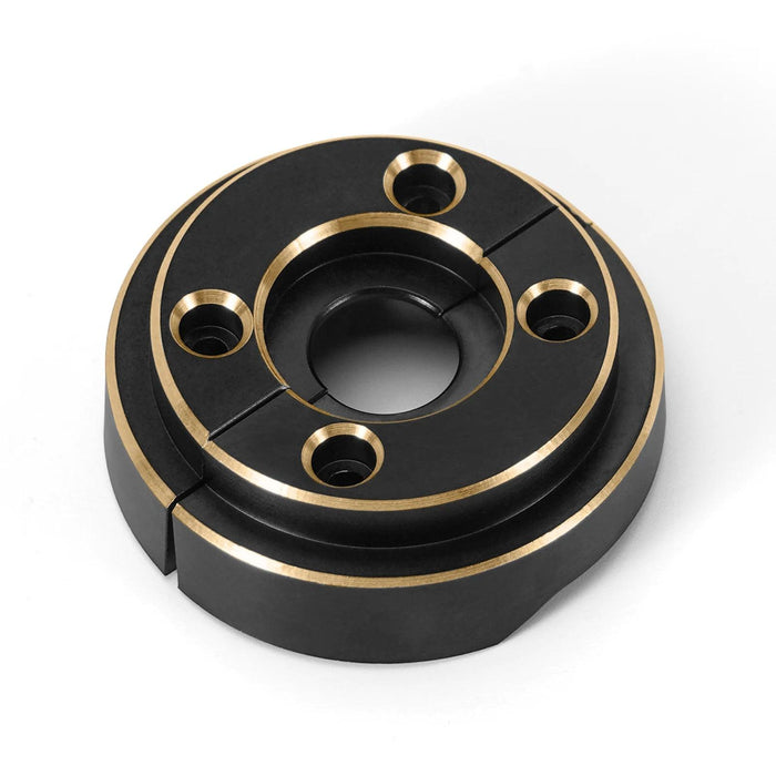 INJORA Steering Knuckles with Counterweights for Traxxas TRX4M 1/18 (Brass)