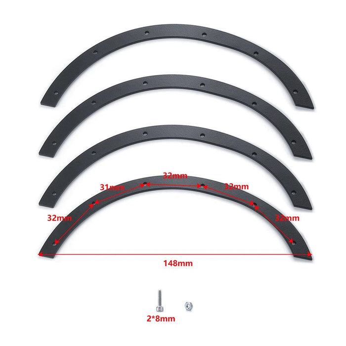 Kotflügelverbreiterungen für Traxxas TRX-4 Bronco 1/10 (RVS)