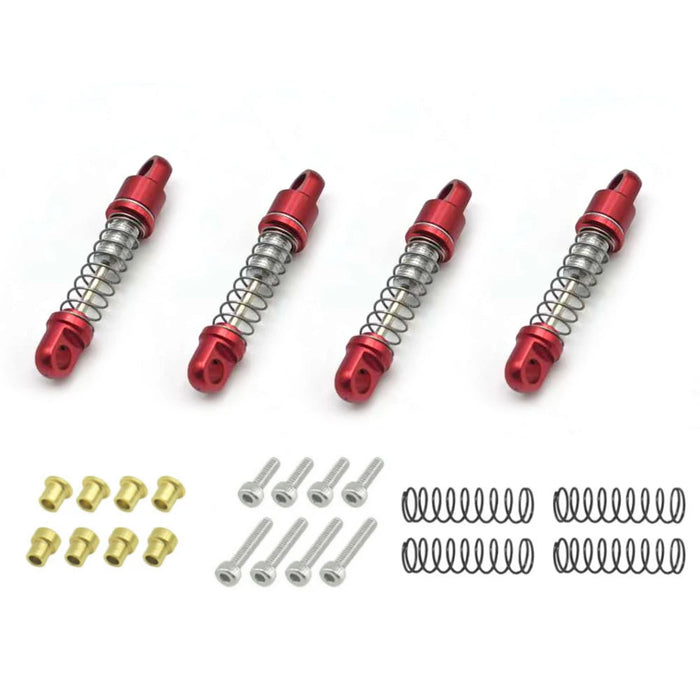 4PCS Shock Absorber 21.5/25mm for Axial SCX30 1/30 (Alu)