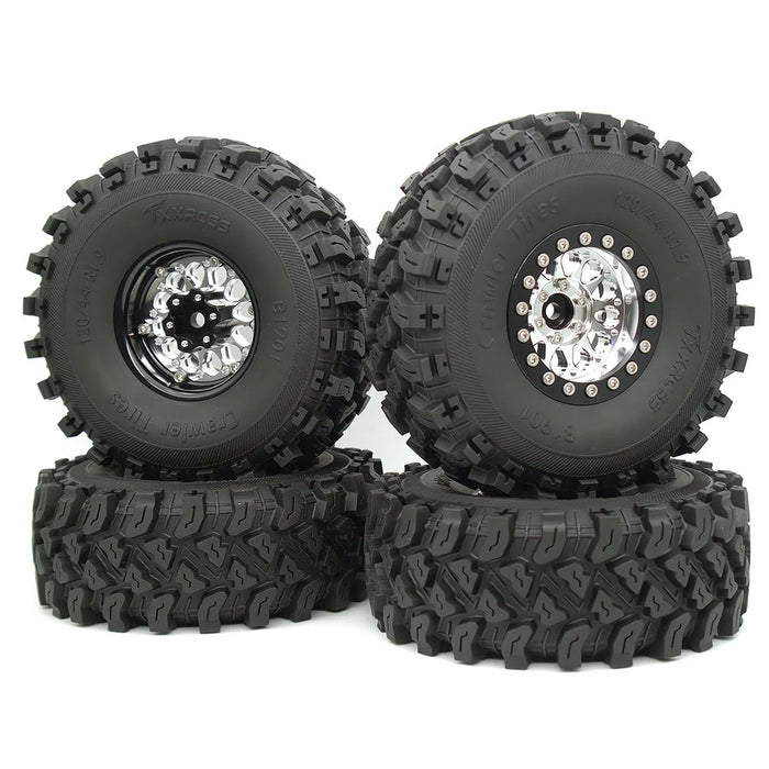 TxxRcss 4PCS 1.9" 120x44mm Beadlock Wheel Set 1/10 (Alu)