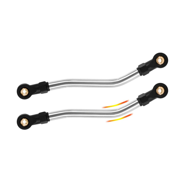 INJORA Liens de châssis à haute garde au sol pour FMS FCX24M 1/24 (RVS)