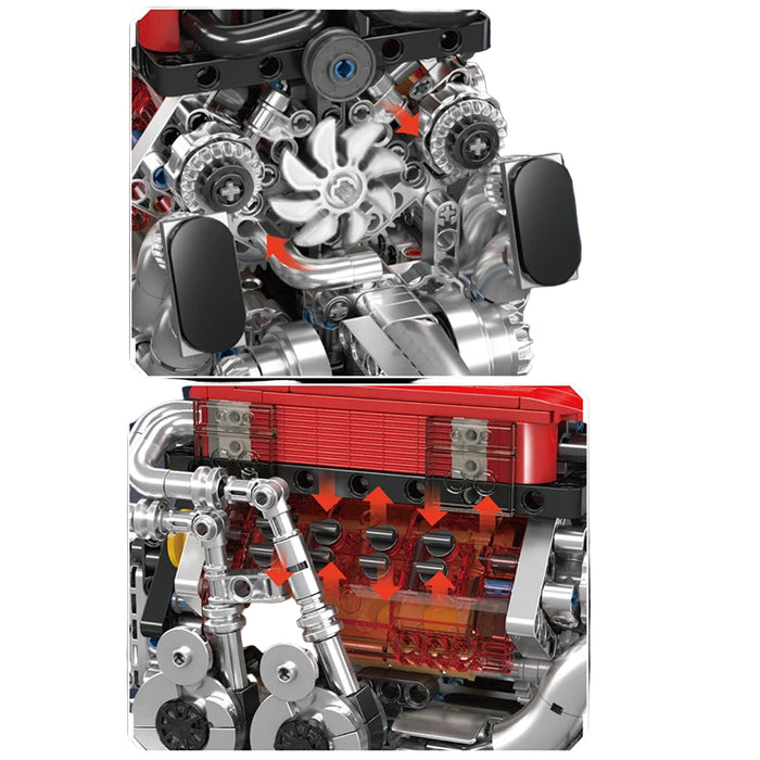 Mould King 10163 W16 Moteur Blocs de Construction (955 Pièces)