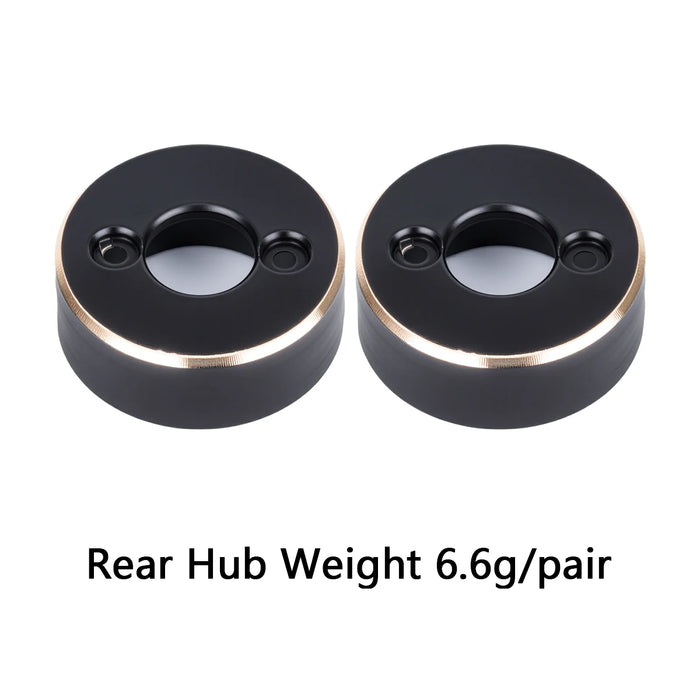 Steering Knuckles, Diff Covers & Rear Hub Weights for Axial SCX30 1/30 (Messing)
