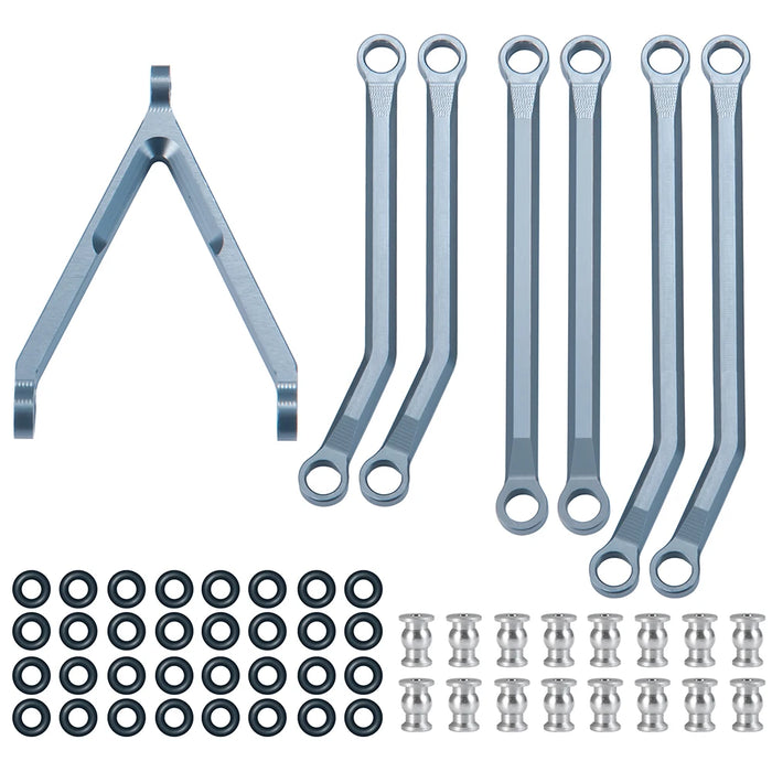 Shortened Link Rod Kit for Axial SCX24 C10 Wrangler Bronco 1/24 (Alu)