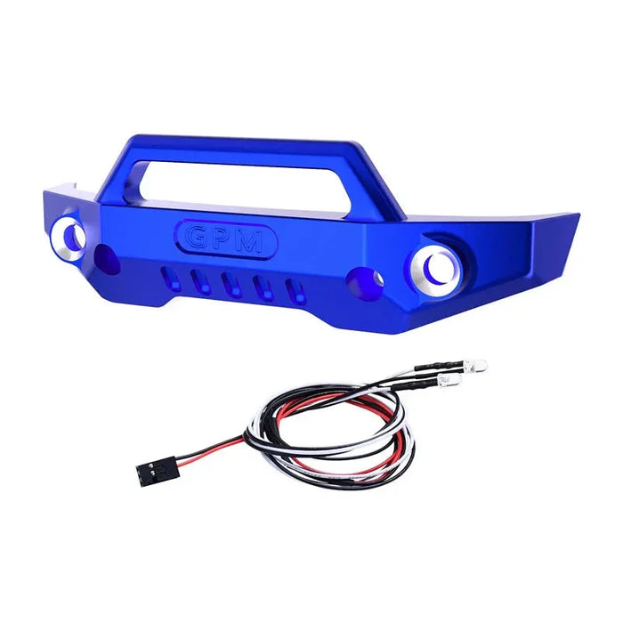 GPM Front Bumper w/LED Lights for Traxxas Mini Maxx 1/16 (Alu)