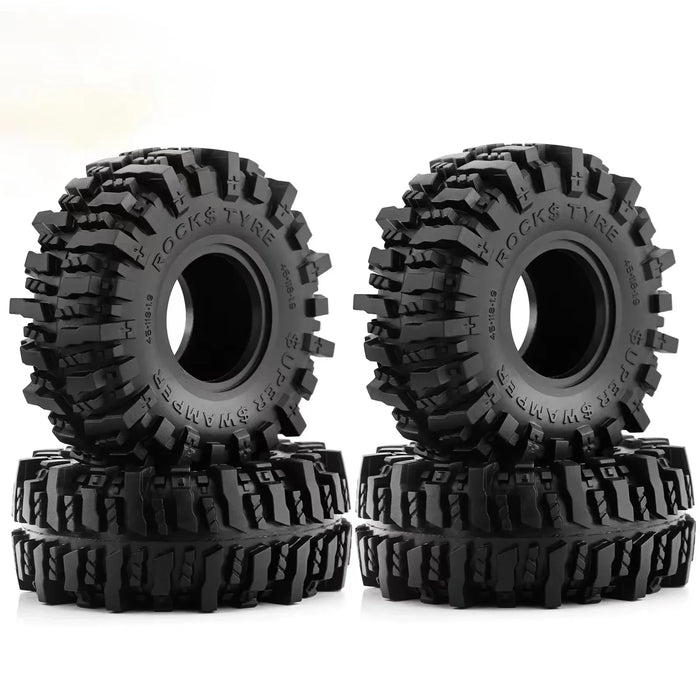 4PCS 1.9" 118x45mm 1/10 Crawler Tires (Rubber)