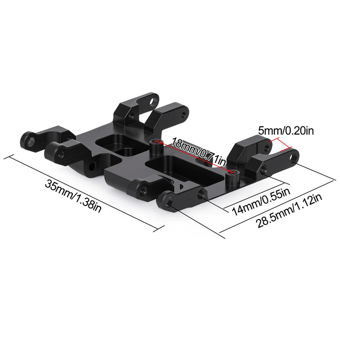 Fimonda Transmission w/ Delrin Skid for Axial SCX24 AX24 1/24 (Alu)
