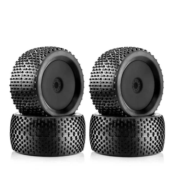 4PCS 140x70mm 1/8 Truggy Wheels Set (Plastic, Rubber)