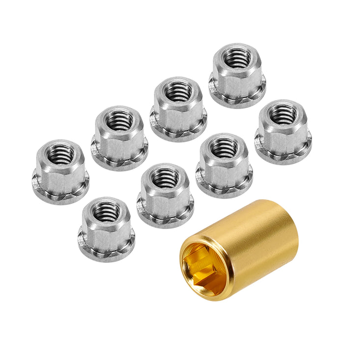 M2 3.0 Wheel Nuts Set for Axial SCX30 1/30 (RVS)