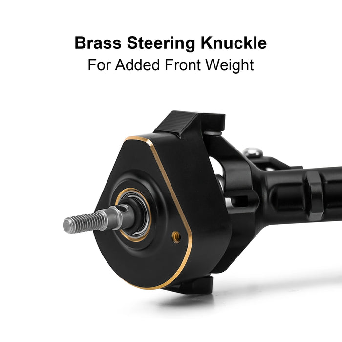 INJORA +7mm Planet Axles w/ Double Joint Shafts & Hydraulic Steering for Traxxas TRX4M 1/18