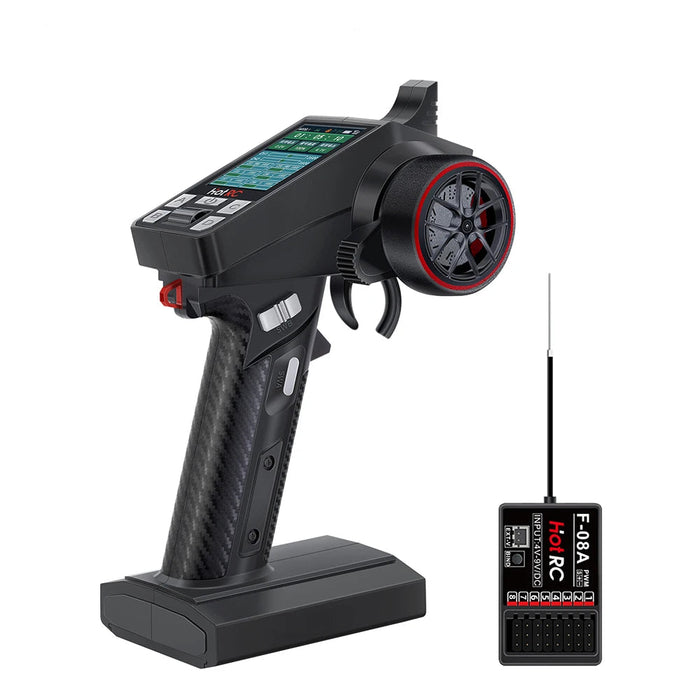 HotRC CT-8A 8CH 2.4GHz Transmitter w/ F-08A Receiver