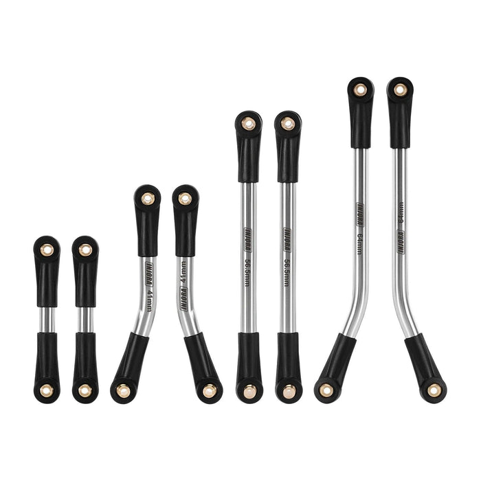 INJORA Châssis à haute garde au sol Ensemble 4 liens pour Axial SCX24 GX470 1/24 (RVS)