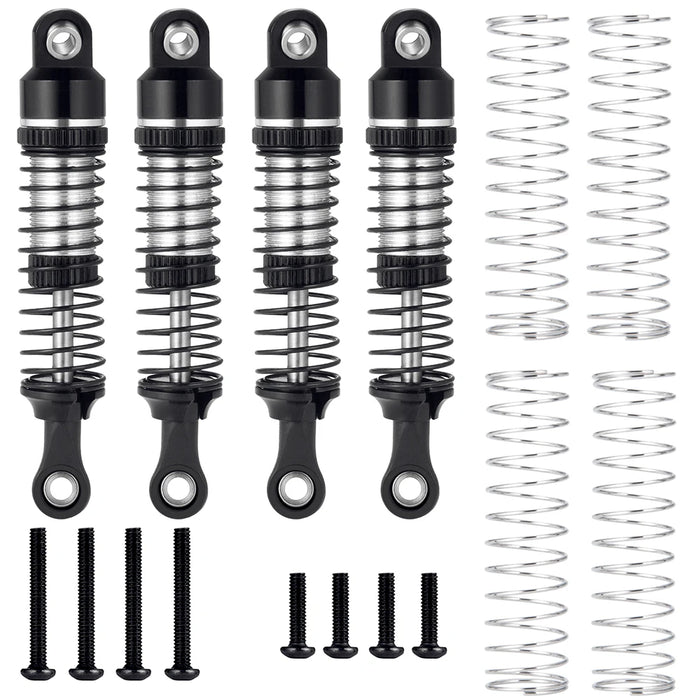 4PCS Amortisseur 52mm pour TRX-4M Bronco Defender 1/18 (Alu)